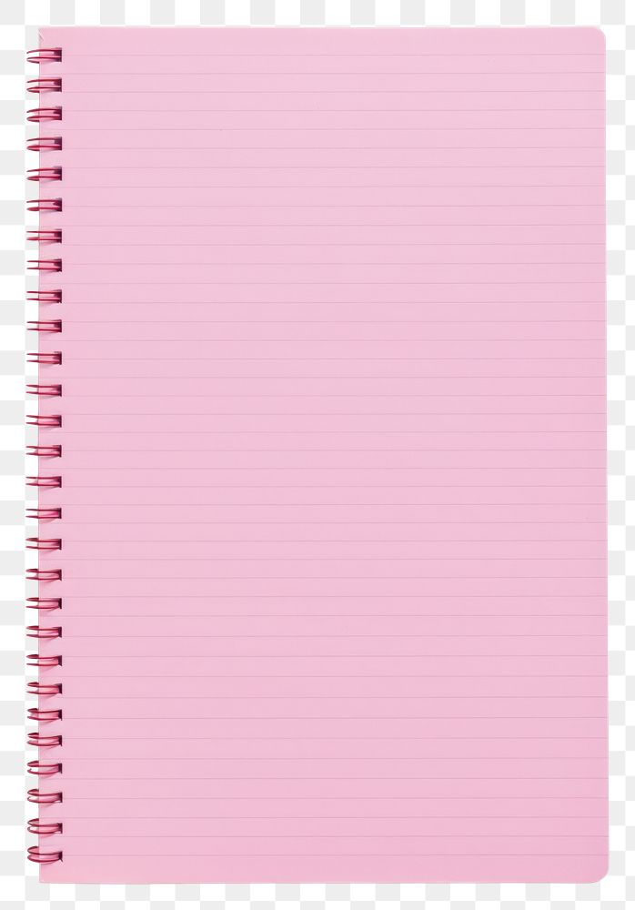 PNG  An empty pink notebook paper diary page publication.