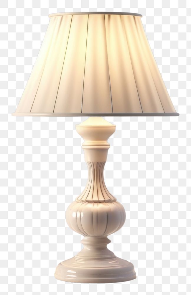 PNG Lamp lampshade white illuminated.