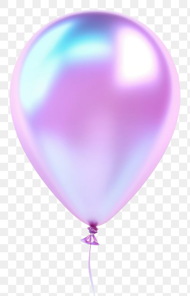 PNG Balloon iridescent white background lightweight celebration.