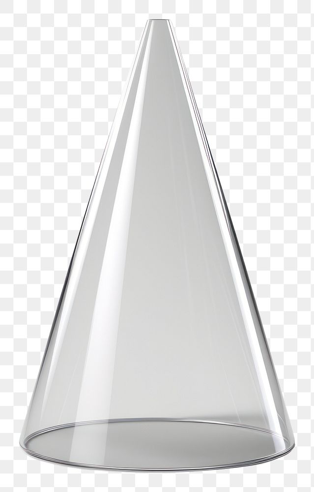 PNG Cone glass white white background.