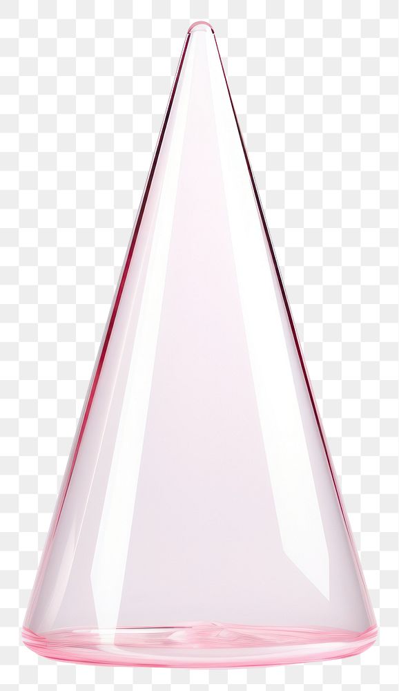 PNG Cone glass white background simplicity.