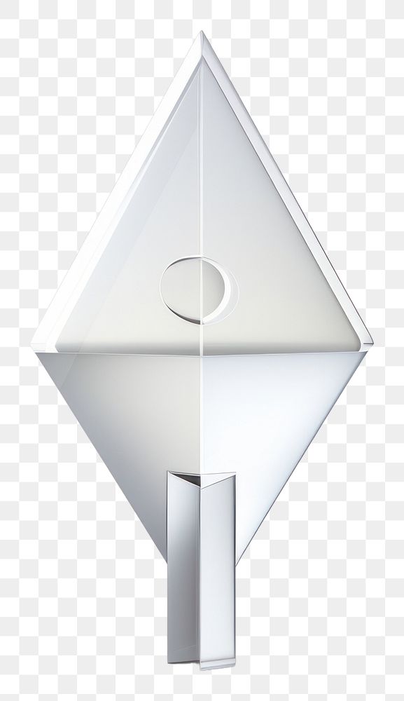 PNG Check-in pin origami shape white.