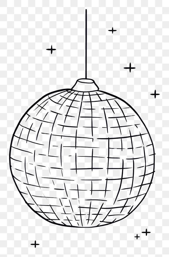 PNG A disco ball diagram sphere sketch