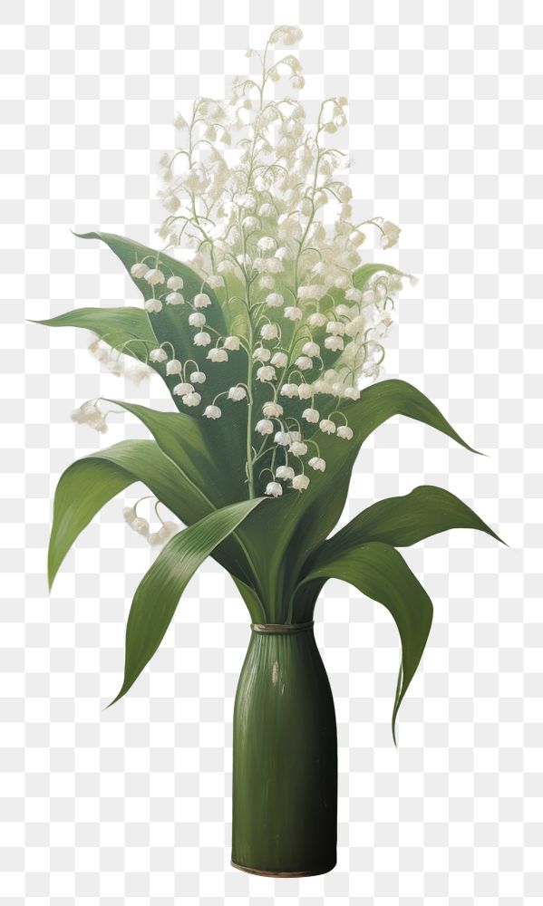 PNG Lily of the valley flower plant freshness AI generated Image by rawpixel