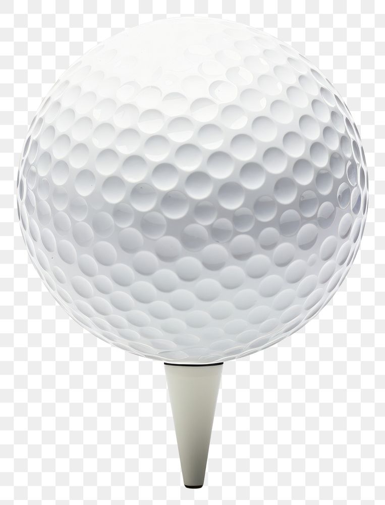 PNG Golf ball on tee sports white white background.