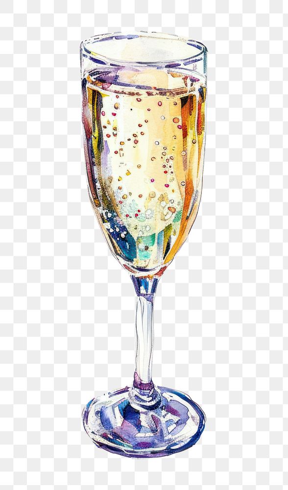 PNG Champagne glass drink white background.