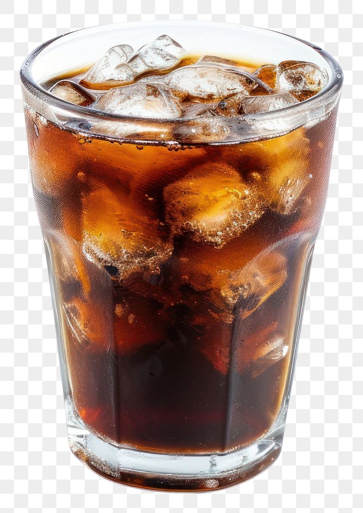 PNG A cup of ice americano coffee cocktail drink glass