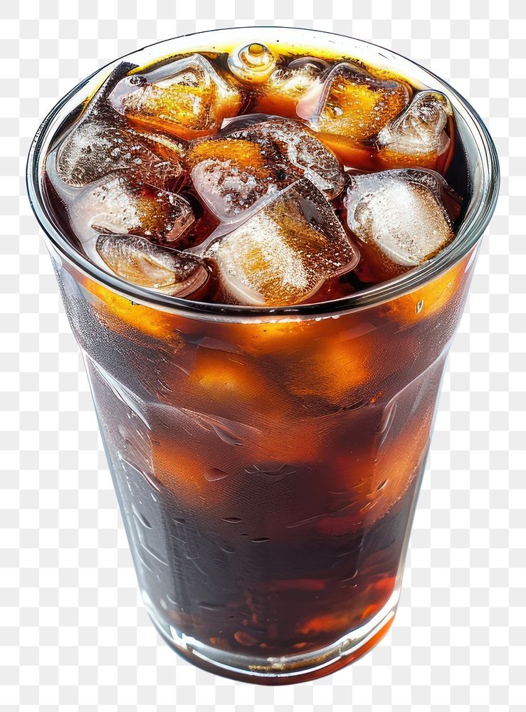 PNG A cup of ice americano coffee drink glass soda.