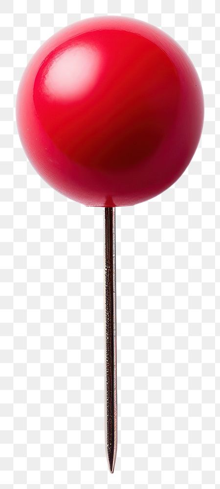 PNG Basic push pin lollipop candy red.