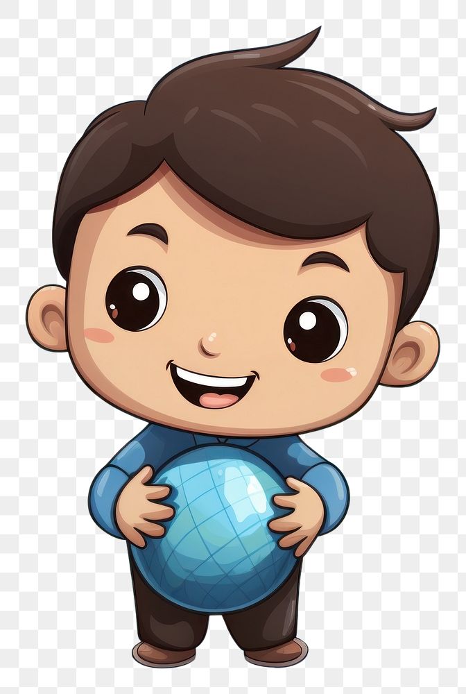 PNG  World in hands cartoon cute baby. AI generated Image by rawpixel.