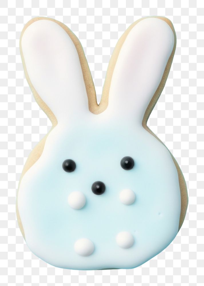 PNG Bunny dessert cookie icing. AI generated Image by rawpixel.