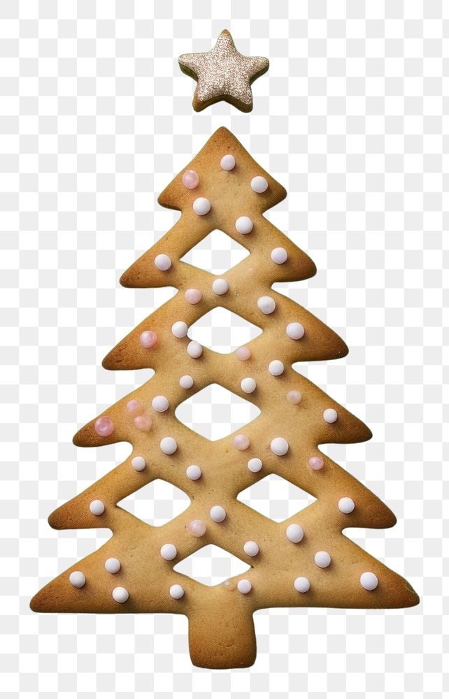 PNG Christmas tree cookie gingerbread food. AI generated Image by rawpixel.