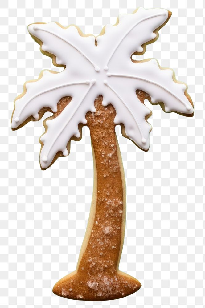 PNG Coconut tree cookie gingerbread dessert. AI generated Image by rawpixel.