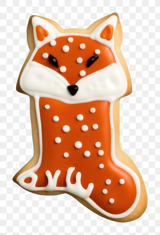 PNG Fox cookie dessert mammal. AI generated Image by rawpixel.