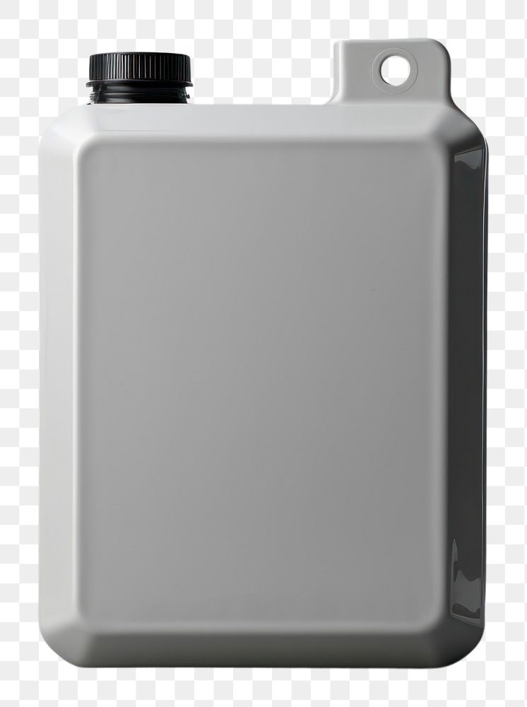 PNG Jerry can mockup bottle gray gray background.