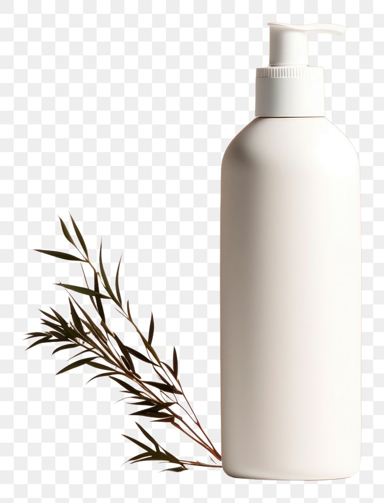 PNG Cosmetic bottle mockup container drinkware hygiene.