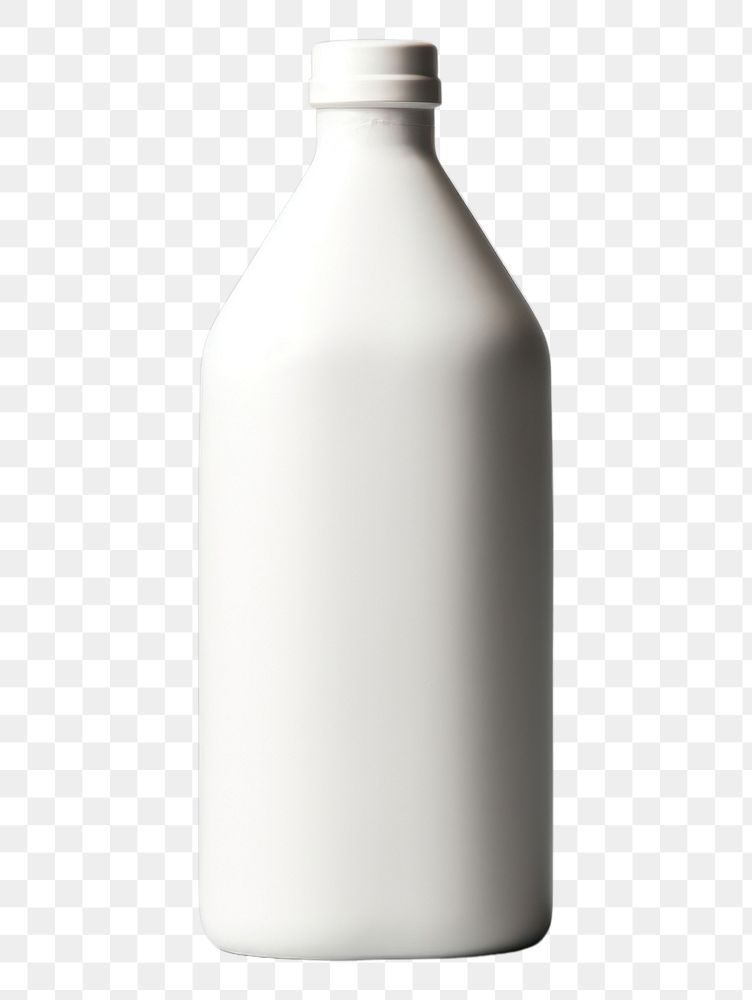 PNG Bottle mockup white milk white background.