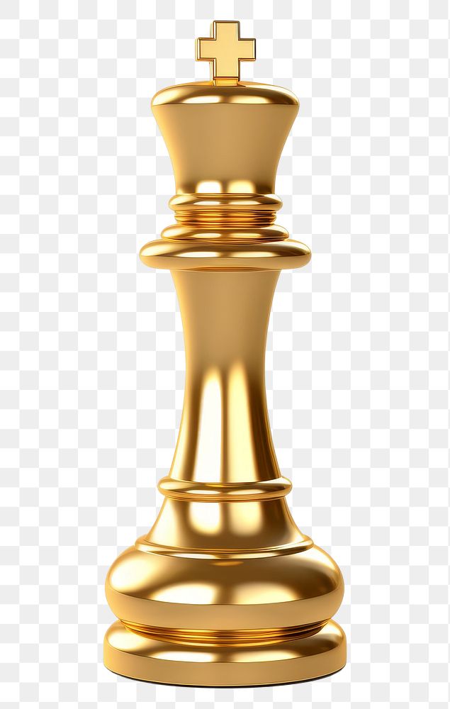 PNG A bishop chess piece gold game white background.