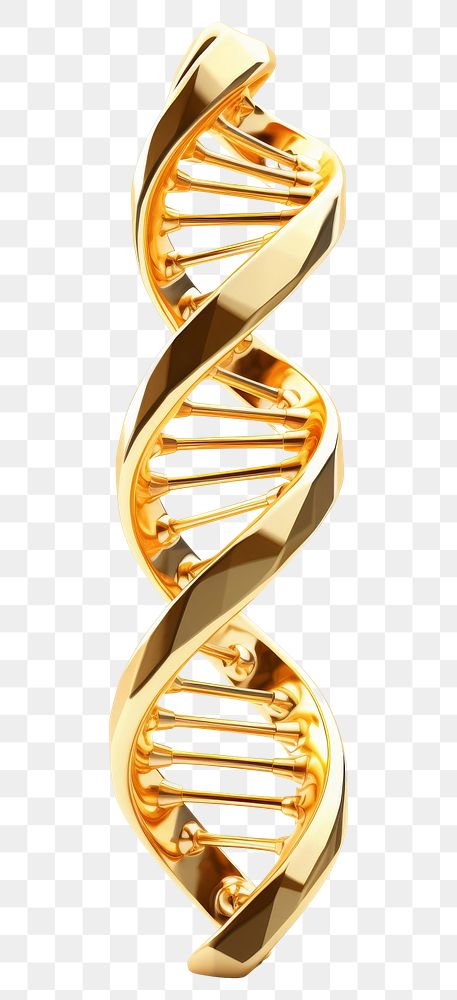 PNG A DNA gold white background accessories.