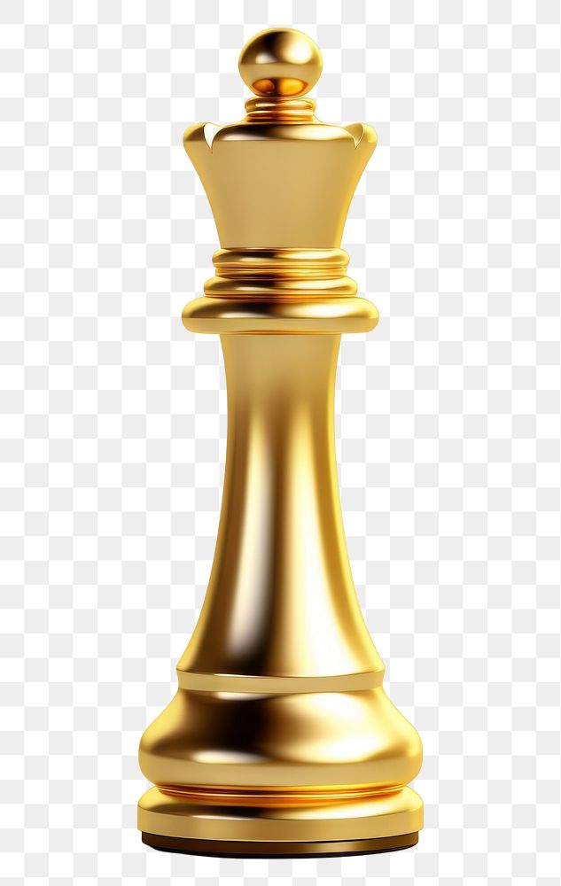 PNG A king chess piece gold game white background.