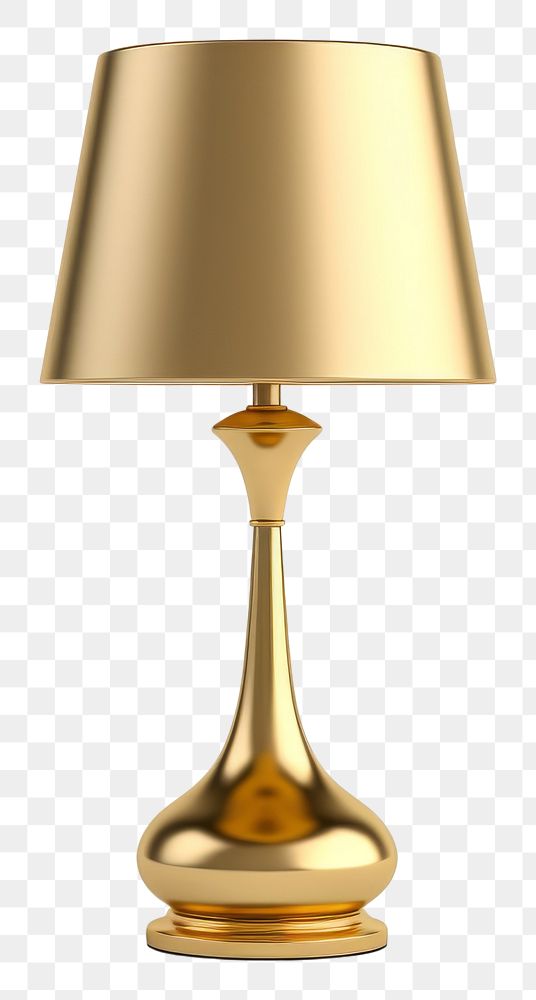PNG Lamp shiny gold white background.