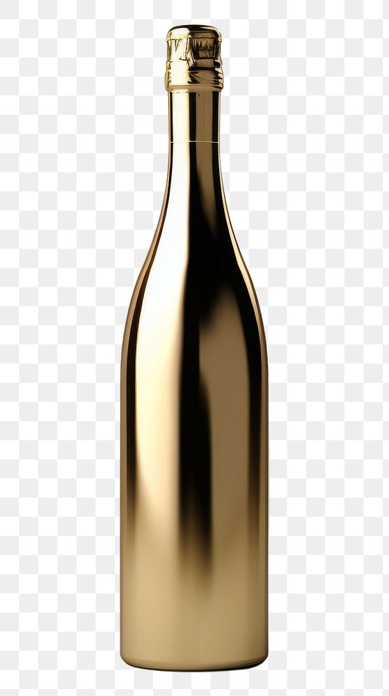 PNG Wine bottle shiny drink gold.