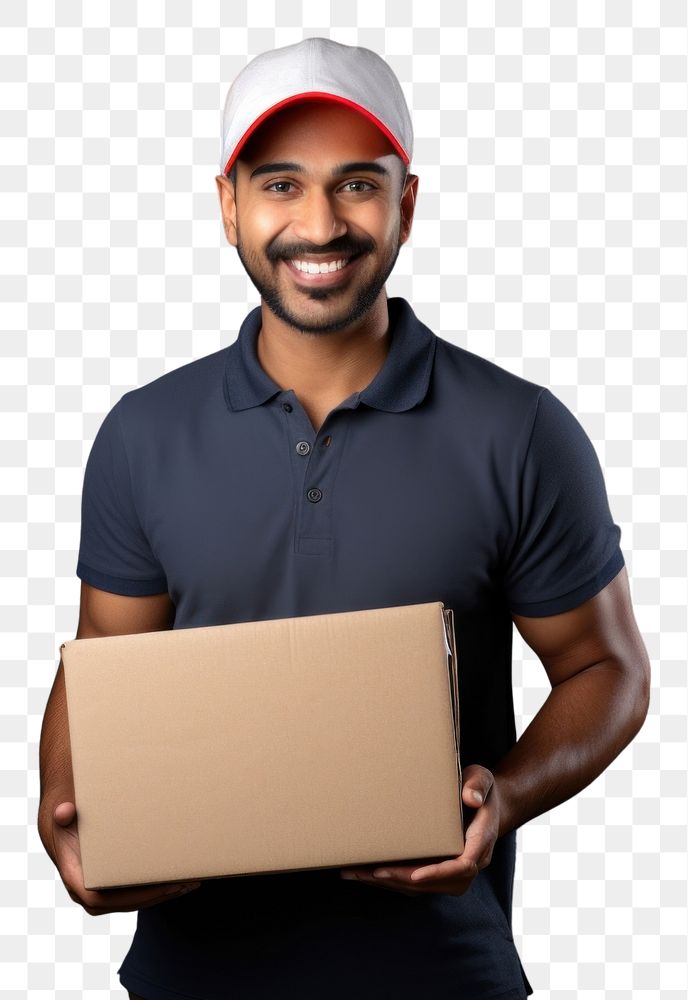 PNG Cardboard adult box delivering