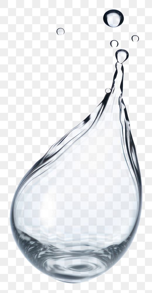 PNG  Water drop glass transparent refreshment