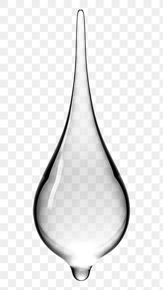 PNG  Water drop glass vase white background. AI generated Image by rawpixel.