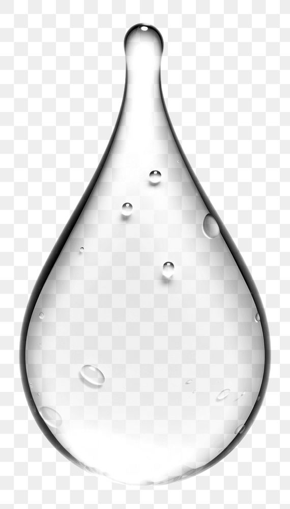 PNG  Water drop glass white background transparent. AI generated Image by rawpixel.
