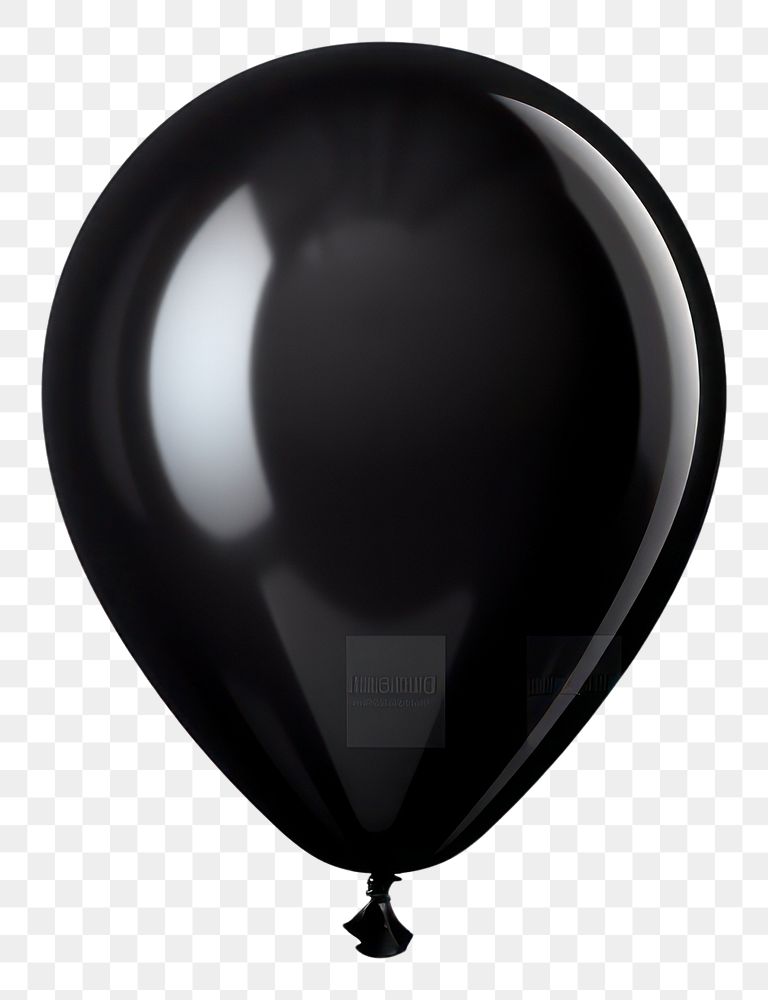 PNG  Black balloon white background celebration simplicity. AI generated Image by rawpixel.