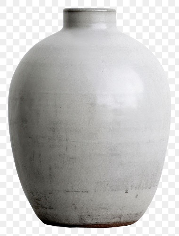PNG  Grey vase porcelain pottery white. AI generated Image by rawpixel.