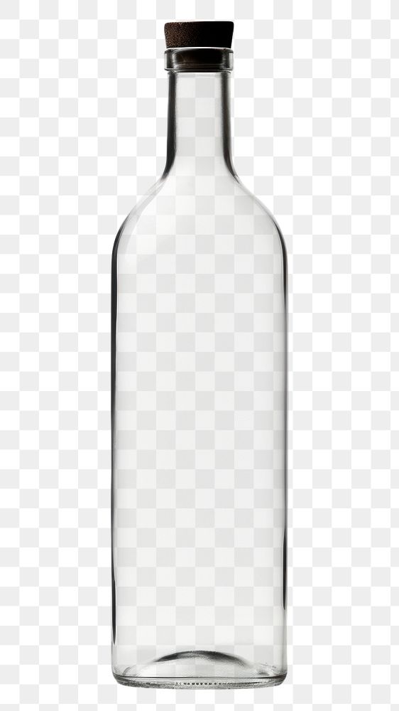 PNG  Empty bottle glass white background transparent. AI generated Image by rawpixel.