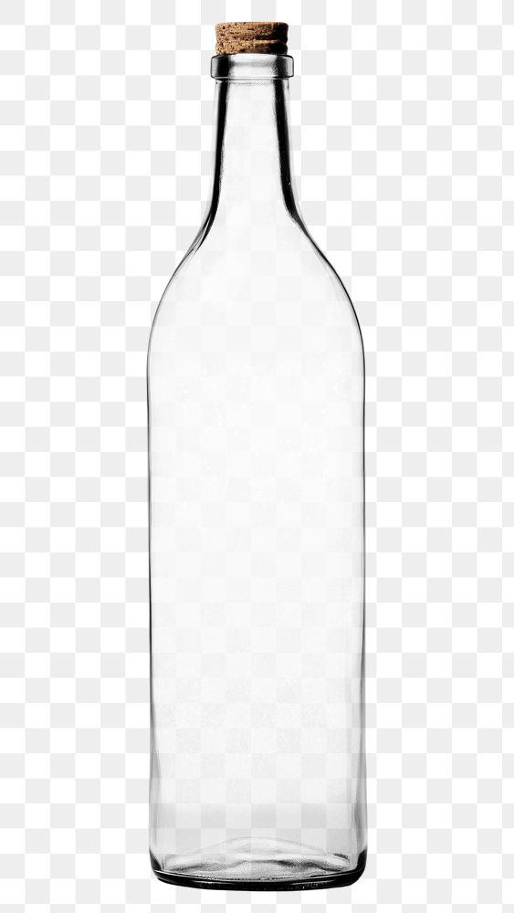 PNG  Empty bottle glass vase white background. AI generated Image by rawpixel.