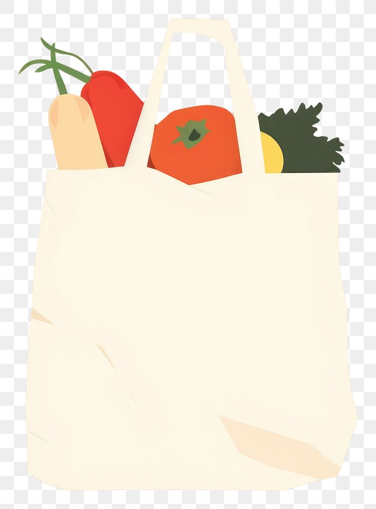 PNG  Illustration of shopping bag handbag accessories vegetable.