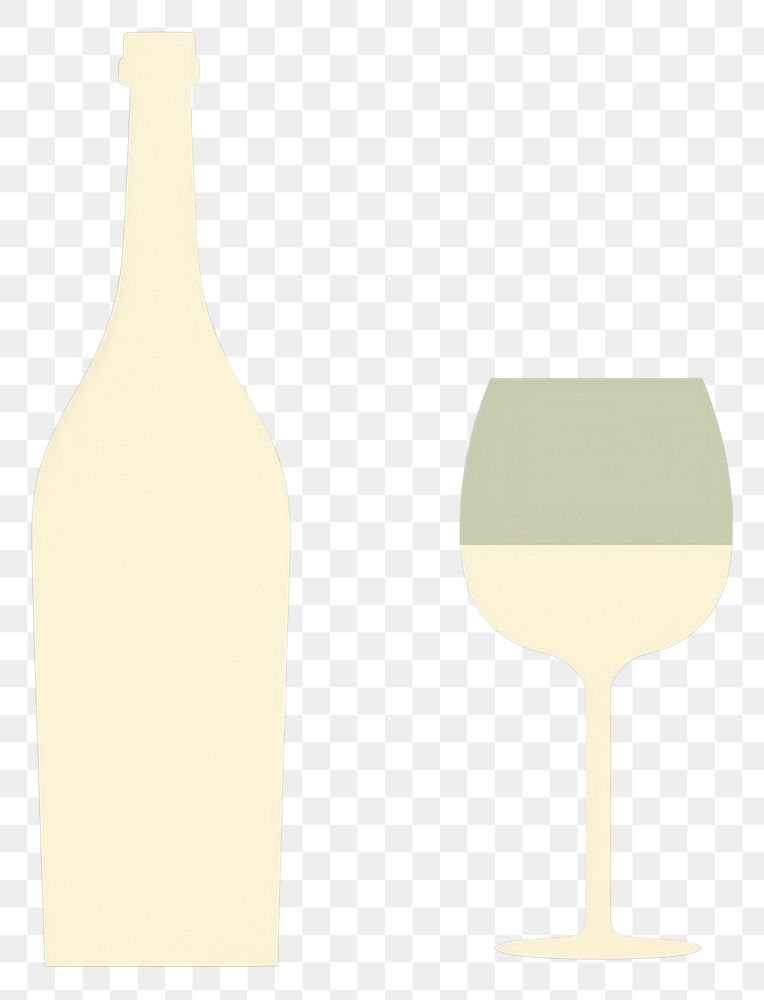 PNG  Illustration of wine bottle with glass drink refreshment drinkware.