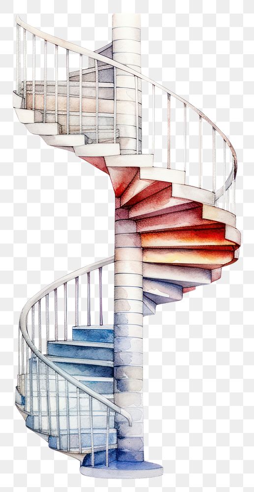 PNG Spiral staircase spiral architecture stairs.