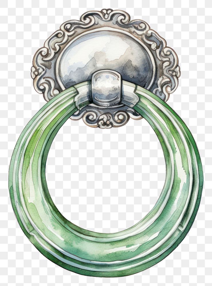 PNG Door knocker gemstone jewelry ring.