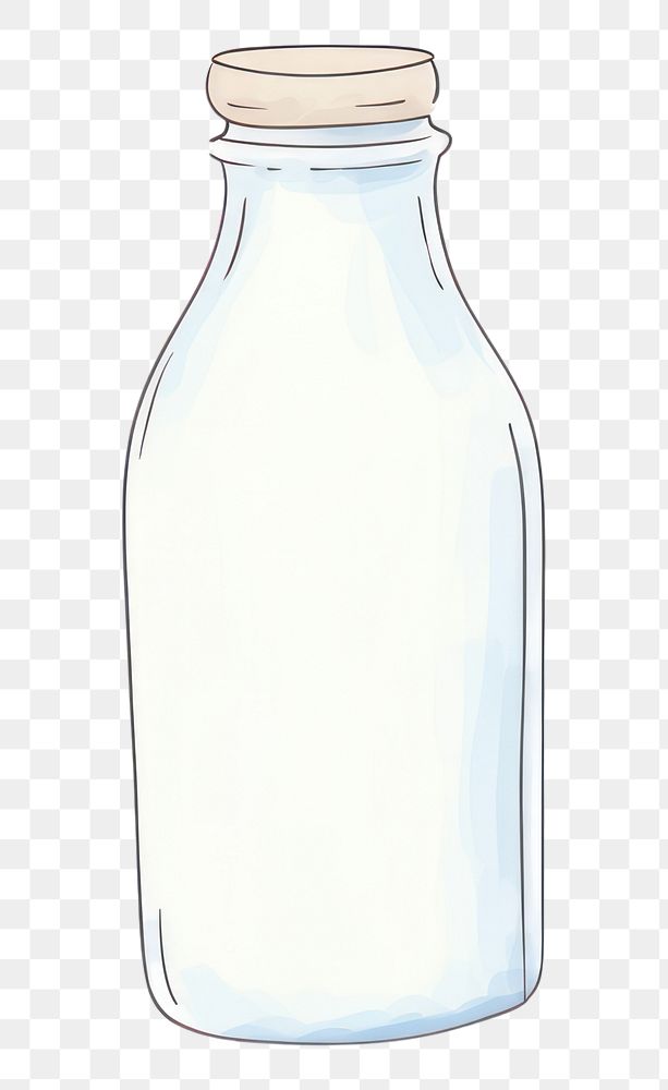 PNG Milk bottle glass jar.