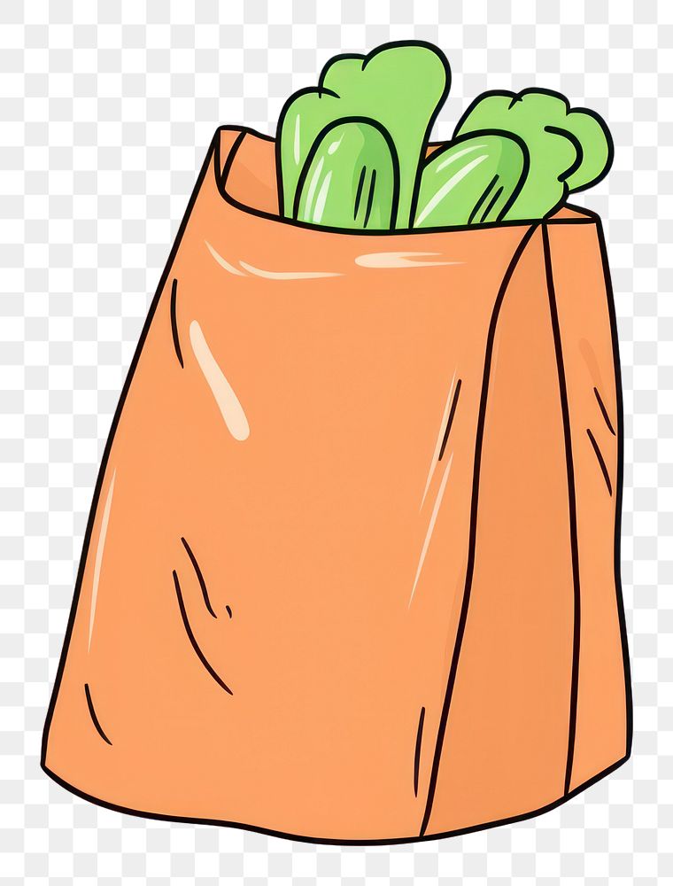 PNG Grocery bag container vegetable dynamite.