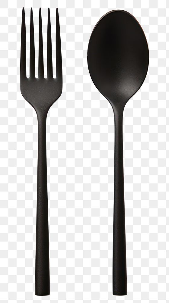PNG Fork and spoon white background silverware simplicity.