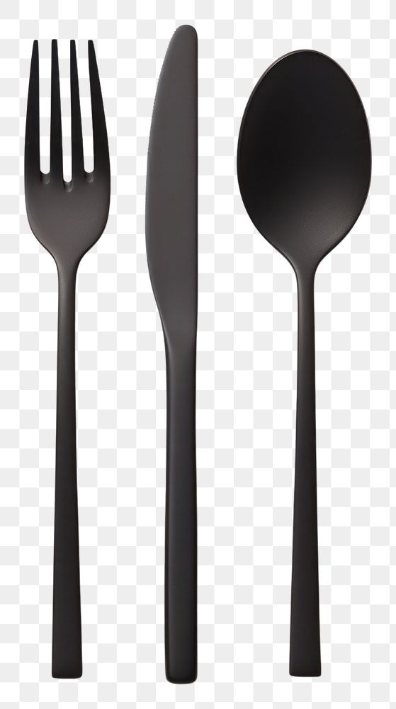 PNG Fork and spoon white background silverware simplicity