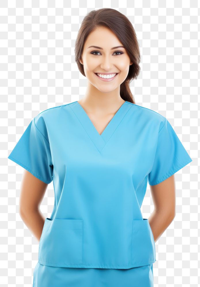 PNG Nurse smiling blouse adult.