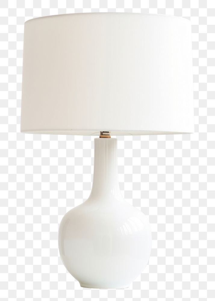PNG  Bedside table lamp bed lampshade furniture. AI generated Image by rawpixel.