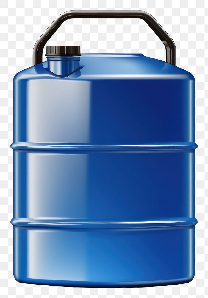 PNG Oil cylinder bottle blue. AI generated Image by rawpixel.