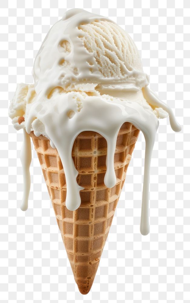 PNG Ice cream cone dessert food white background