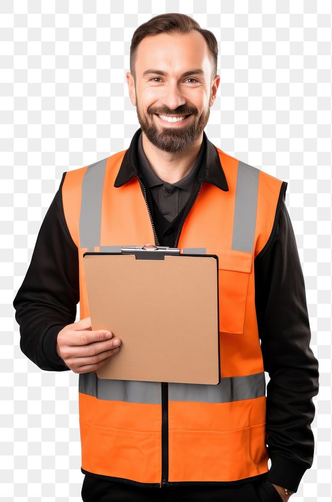 PNG Warehouse worker holding adult white background.