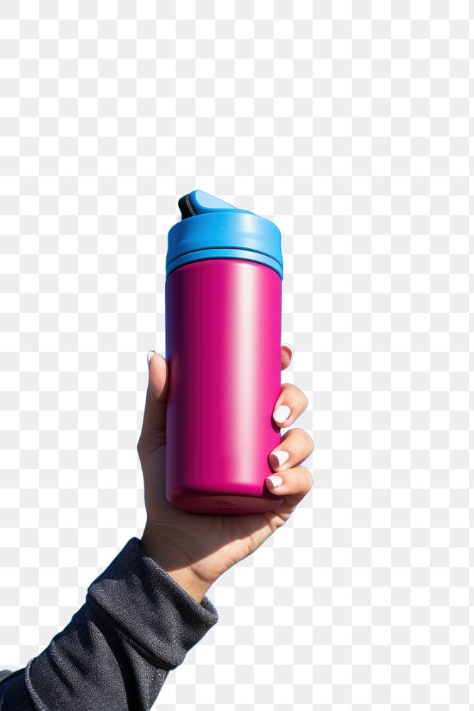 PNG Holding hydro flask coffee mug with flex sip lid blue sky refreshment.