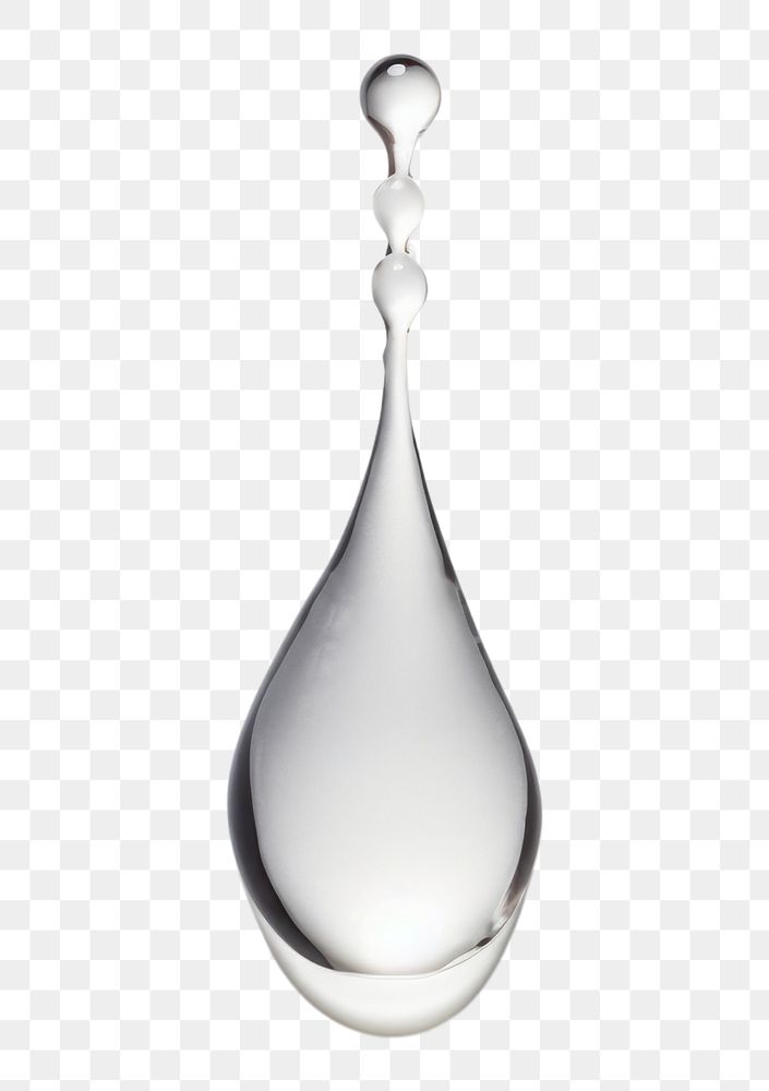 PNG Water drop jewelry earring silver.