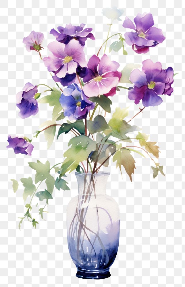 PNG  Flower vase plant art white background